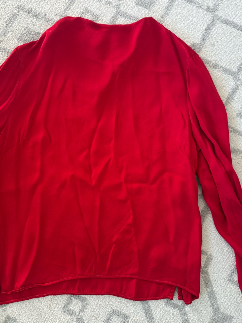 cloth & stone Red Long-Sleeve Blouse